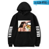 Mia Khalifa Hoodie dukserica Logo Cool Hip Hop s dugim rukavima Modne žene Muška pulover