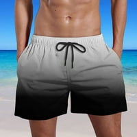 Jmntiy muške kratke hlače povremene modne gradijentne gaćice sa džepovima hlače na plaži elastične struke