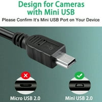 APRELCO 6FT Mini USB računarski podaci kabel kabela kompatibilan sa Garmin StreetPilot C C C580