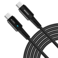 Urban USB C do USB C kabel 6,6ft 100W, USB 2. TIP CUPLING Kabel Brzi naboj za Oppo A92, iPad Pro, iPad
