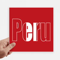Peru Country zastava Naziv naljepnice Oznake zidne slike Laptop naljepnica samo ljepilo