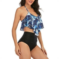 Fonwoon plus size kupaći kostim za žene, dame ženske seksi kupaći kostim dvodijelni remen cvijeće bikini