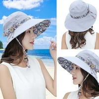 Leylayray modni šeširi za žene za žene pakiranje sunčanih šešira široka UV zaštita od sunčeve kape
