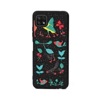 Tamnoplava-magična-šumska gljiva-botanica-priroda-estetska-sjajna futrola za telefon za pojačanje mobilnih