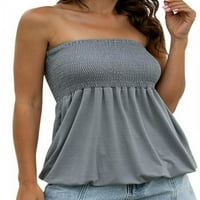Ženska praznična puna boja natledna košulja na otvorenom Twisted tank top bluza CAMIS
