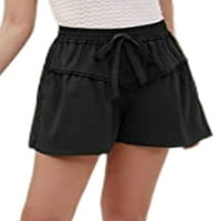 Avamo Women Mini Pant Bermuda kratke vruće hlače Elastična struka Drće dame Ležerne prilike ljetne plaže