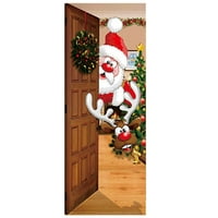 Božićni ukras za dobrodošlicu od strane PVC-a i tapete za paljenje za prednje vrata i kupatilo velike