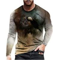 Amtdh muške majice skraćeno 3D životinjski digitalni ispis bluza TEE Plus veličine T majice Ljetna odjeća