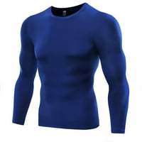 Muškarci Brze suho košulje Kompresija Fitness Majica Dugi rukavi Sportska odjeća