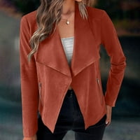 Vivianyo HD za kapute jakne u prodaji i čišćenje Ženske jakne sa dugim rukavima jakna od rukavice bez