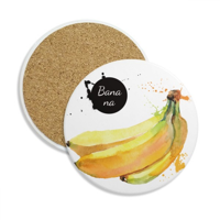 Banana akvarel voće ukusnog zdravlja coaster cup šalica za zaštitu stola upijajući kamen