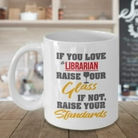 Ako volite bibliotekar, podignite svoje smiješne citate kava i čaj poklon krig, sassy pribor, predmeti,
