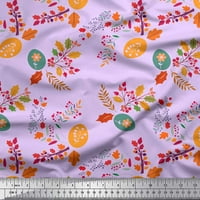 Soimoi pamučne poplin tkanine bobice, lišće i cvjetni umjetnički dekor tkanina tiskano dvorište široko