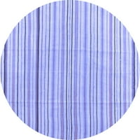 Ahgly Company u zatvorenom okruglom kruni plave modernim prostirkama, 6 'okruglica