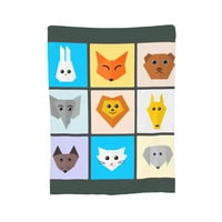 Slatke životinje bacaju pokrivače, super mekane pokrivače flanela protiv pljuvanja, 80 x60