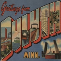 Pozdrav iz Duluth, Minnesota, Vintage poluton
