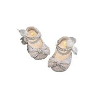 Tenmi Kids Flats Comfort Mary Jane Sandale gležnjače za haljinom Bowknot Princess cipela vjenčanje protiv