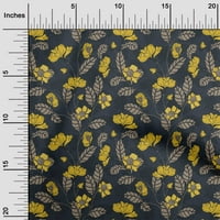 Onuone pamučna kambrska žuta tkanina cvjetna retro haljina materijala tkanina tiskana tkanina sa dvorištem