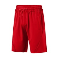 Muške na otvorenom modne sportske ležerne košarkaške kratke hlače plus veličina crvena xxxl