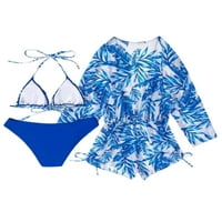 Luxplum dame kupaći kostim s poklopcem up bikini set halter kupaći kupaći kostim push zglobovi za puhanje