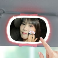 Auto oprema Prijenosni ogledalo šminke, vozač automobila i putničko suncobran, ogledalo, LED svjetlo,