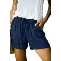 Beppter ženske strukske šorc ulice Ležerne prilike ljetne ljetne plažne kratke hlače sa džepovima