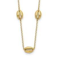 Ogrlica od 14K zlatne stanice mjeri široke poklopce nakita za žene - 3. grama