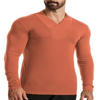 Prednjeg swalk muns vrhovi majica u boji V izrez Sport T košulje teretane Ležerne prilike Basic Tee