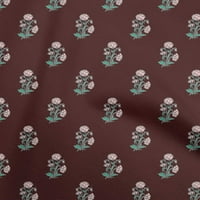Onuone poliester Spande tamno smeđa tkanina azijska ajrakrska tkanina za šivanje tiskane ploče od dvorišta