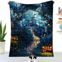 Halloween pokrivač-Halloween, trippy pokrivač za spavaću sobu estetski dekor, 206