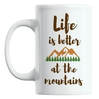 Život je bolji u planinama Bijela keramička kafa i čaj
