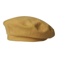 Klasična ležerna šešir obične veličine boje dame muške za jesen i žutu