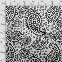 Onuone baršunal crna tkanina azijska paisley quilting zalihe ispisa šivaće tkanine sa dvorištem širom