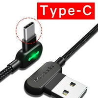 Toyella USB kabel Brzi punjenje Mobilni telefon Punjač Typec Black
