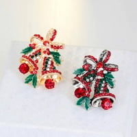 Delificirano božićno drvce Santa čizme Snowman Bell Brooch šal ovratnik rever pins božićni broš djevojka