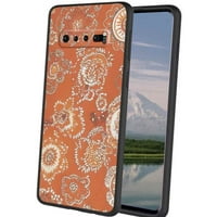Boho-cvjetna-Chic-Burnt-narandžasto-pustila-boemska-telefon za Samsung Galaxy S10 + Plus za žene Muška