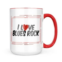 Neonblond I Love Blues Rock Poklon za ljubitelje čaja za kavu