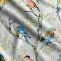 Soimoi ptica i cvijeće Printcotton Cambric Quilting tkanina koja se prodaje u dvorištu široka srednja