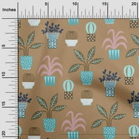 Onuone Rayon smeđe tkanine Flower lonc motif DIY odjeća za preciziranje tkanine Tkanina sa širokim dvorištem