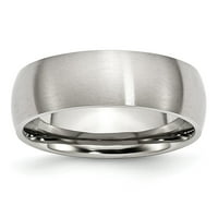 Bijeli prsten od nehrđajućeg čelika za vjenčanje udobnost kupola
