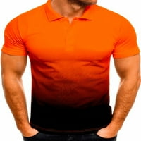Avamo gradijentna gumba boja polo majica za muškarce Brzi-suho kratki rukav sport Golf tenis Tuničke
