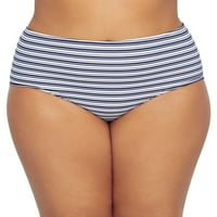 Birdsong Womens Plus size Newport Stripe Bikini donji stil-S40160P-NWST kupaći kostim