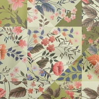 Onuone pamučni dres bež tkanine Florals Quilting potrošni materijal Ispisuje šivanje tkanine sa dvorištem