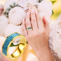 Prstenovi za angažman tinejdžeri okrugli rez Zirkoni Žene vjenčani prstenovi nakit za žene Full Diamond