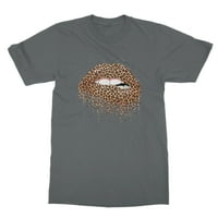 Leopard usne majica, majica za valentine