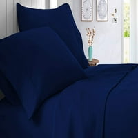 Brojač navoja Postavka kreveta - ravni lim, opremljeni list duboki džep i jastučnice - egipatski