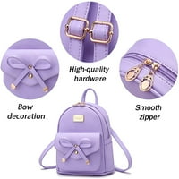 Djevojke Bowknot Slatki kožni ruksak Mini ruksački torbica za žene