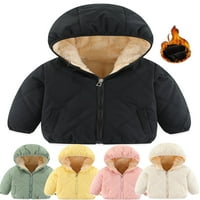 Dječji dječji dječji kaput pamučna jakna dječaka Djevojke svijetlo zimska jakna kapuljača 1-7t