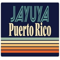 Jayuya Puerto Rico Frižider Magnet Retro Design