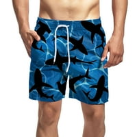 Traperice za muškarce muške ljeto otisnute plaže kratke ležerne kaznene modne kratke hlače labave hladne
